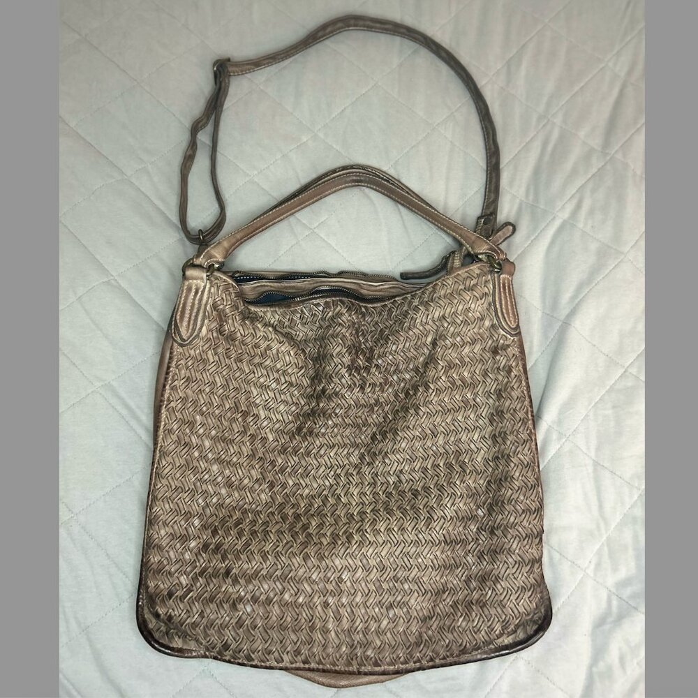 Rad Reptile’s House 2-Way Braided Leather Tote